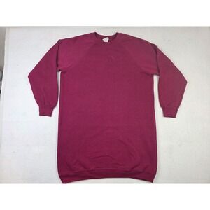 Vintage Lee Sturdy Sweats 90s Oversized Long Sweatshirt Dress‎ Retro USA L/XL